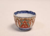 明治前期色絵団龍と牡丹図通り物小向付