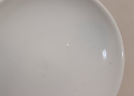 明治後期～大正染付渦巻図蓋茶碗