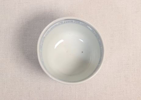江戸幕末染付六方梅図向付①淡め