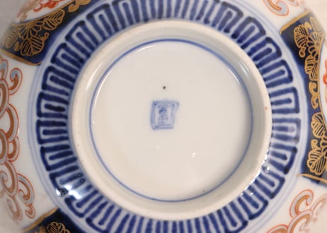 明治前期色絵龍と鳳凰図通り物蒸茶碗