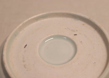 江戸後期染付草花割絵図なます皿③ノミホツ,フリモノ,少かたつき