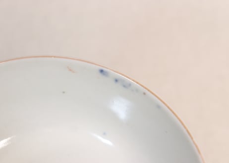 明治前期色絵菊と菱花図蒸茶碗