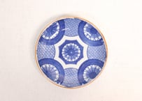 明治後期～大正銅判菊図5寸皿