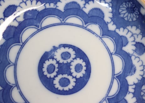 明治後期~大正銅判花散らし図小皿①