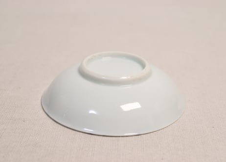 明治後期～大正染付竹格子図小皿