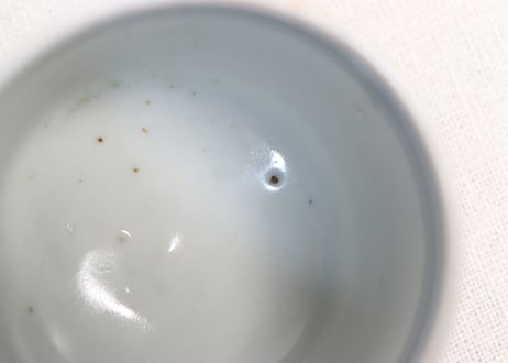 江戸幕末染付山水図筒向付①フリモノ