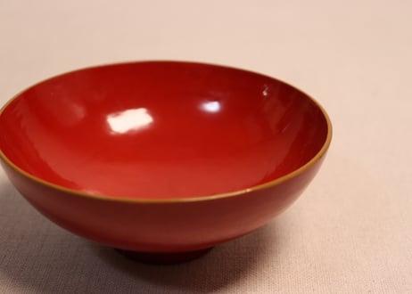 皆朱蒔絵松鶴図吸物椀①