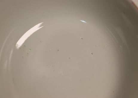 明治前期色絵松竹梅図蒸茶碗