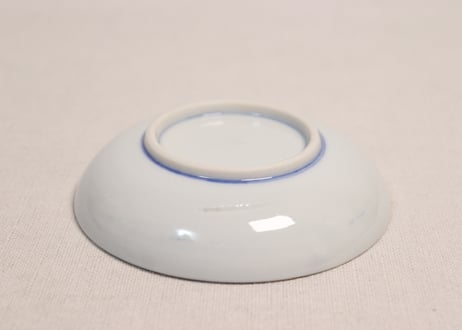 明治後期～大正銅判菊葉図小皿