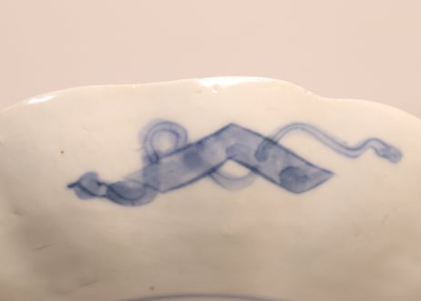 明治前期色絵松竹梅図7寸皿①