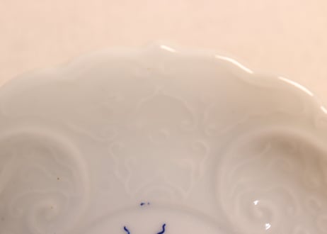 明治後期~大正陽刻銅判麒麟図小皿