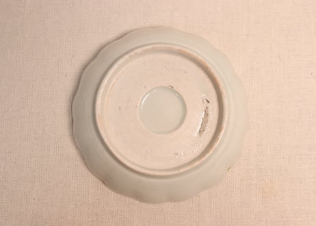 江戸後期染付草花割絵図なます皿②ノミホツ