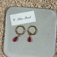 Bluerank  サージカルステンレス2way天然石ピアス