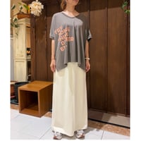 flamingofirm  スラブ脇タックロングスカート