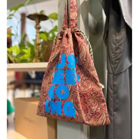 LE MELANGE  ペイズリー巾着バッグ
