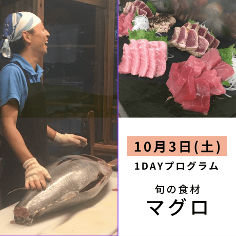 【学ぶ】１Dayプログラム　10月3日(土)開催　「マグロはどうやって獲っているの？」～みんなの手元に届くまでを知ろう～
