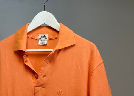 hermes orange polo shirt