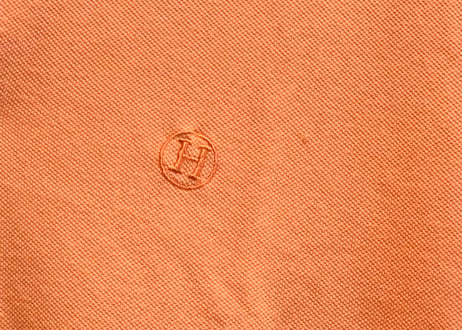 hermes orange polo shirt