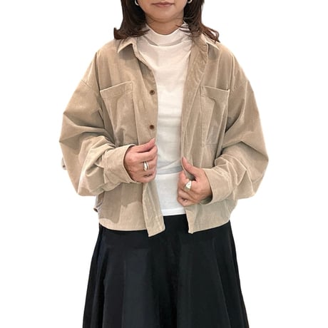 コーデュロイ　シャツジャケット