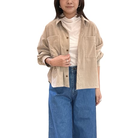 コーデュロイ　シャツジャケット
