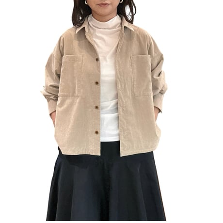 コーデュロイ　シャツジャケット
