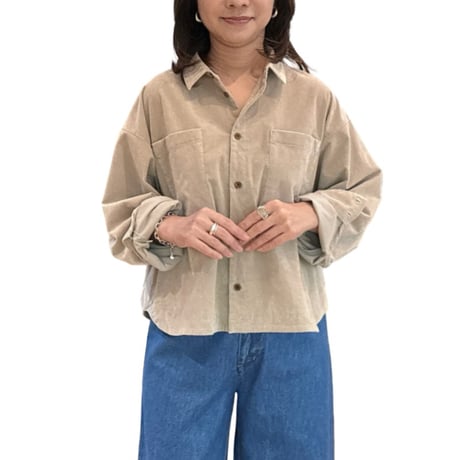 コーデュロイ　シャツジャケット