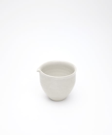 斎藤有希子 白釉牡丹唐草茶海 3