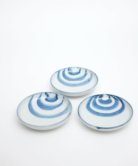 染付宝珠四寸皿 五客組 【自在屋 夏の小さな即売会出品】