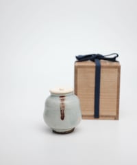李朝辰砂茶入【自在屋 夏の小さな即売会出品】