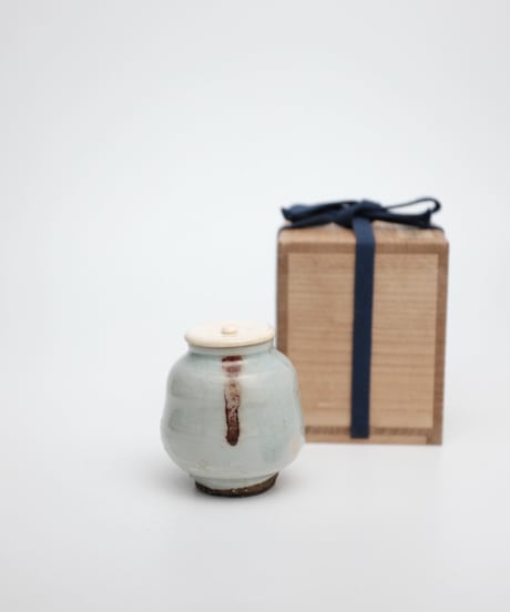 李朝辰砂茶入【自在屋 夏の小さな即売会出品】