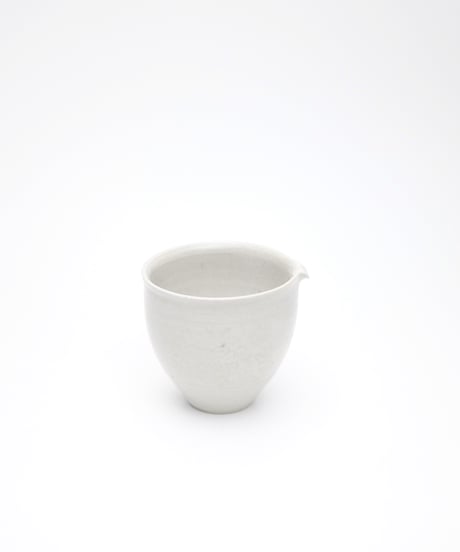 斎藤有希子 白釉牡丹唐草茶海 2