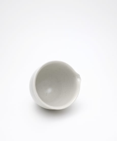 斎藤有希子 白釉牡丹唐草茶海 2