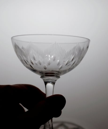 ヴィンテージバカラ　クープシャンパングラス ロンサール