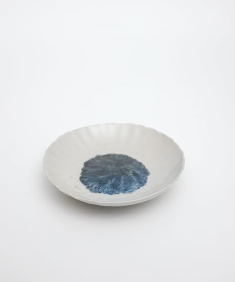 古染付菊紋皿5枚組【自在屋 夏の小さな即売会出品】