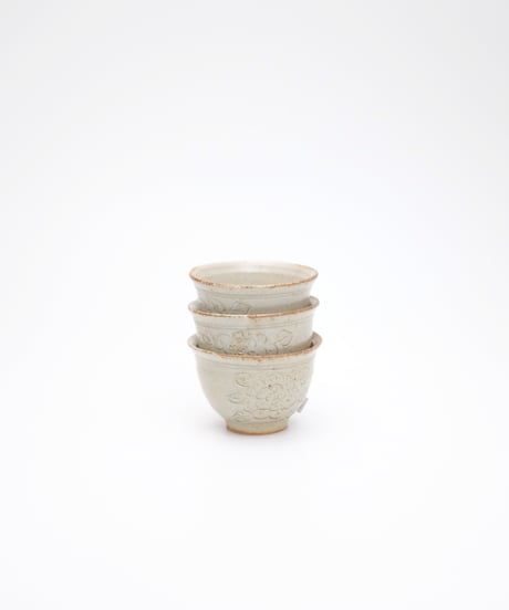 斎藤有希子　御本手牡丹茶杯