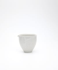 斎藤有希子 白釉牡丹唐草茶海 2