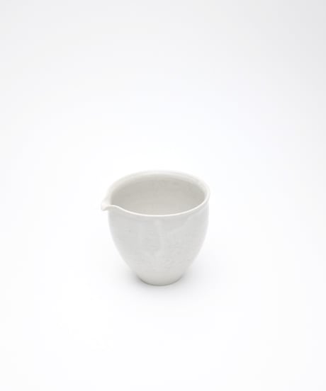 斎藤有希子 白釉牡丹唐草茶海 2