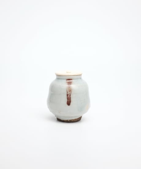李朝辰砂茶入【自在屋 夏の小さな即売会出品】