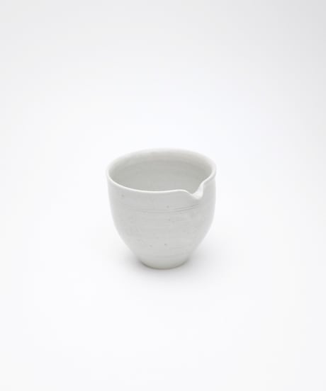 斎藤有希子 白釉牡丹唐草茶海 1