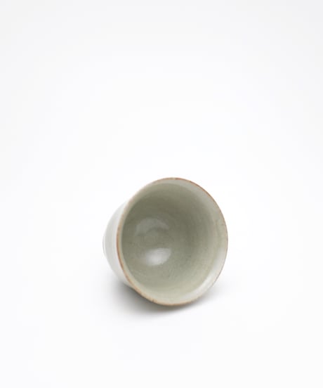 斎藤有希子　淡緑釉茶杯・茶托セット