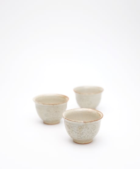 斎藤有希子　御本手牡丹茶杯