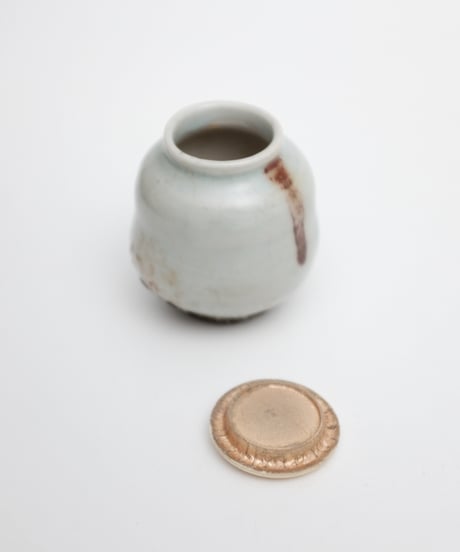 李朝辰砂茶入【自在屋 夏の小さな即売会出品】