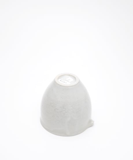 斎藤有希子 白釉牡丹唐草茶海 2