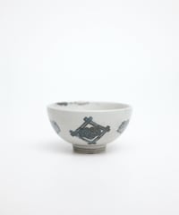 くらわんか　井戸桁に菊紋、桐の葉碗【自在屋 夏の小さな即売会出品】