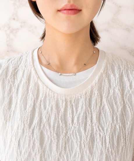 [ネックレス] プチハートチェーン（素材：ステンレス）