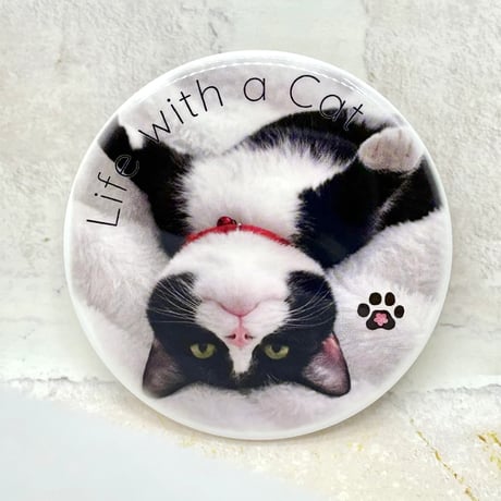 「Life with a Cat」ごろ寝ねこ缶バッジ 全4種 / Life with a Cat" Can Badges