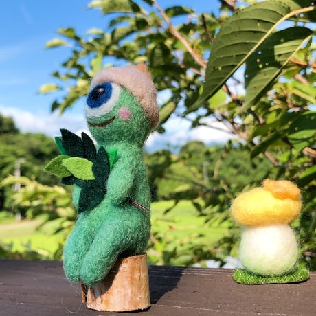 ととのい森の「サウナ友だち」羊毛フェルトのかわいいオブジェ