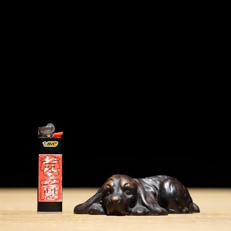 犬 木彫