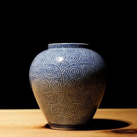 壺 蛸唐草文