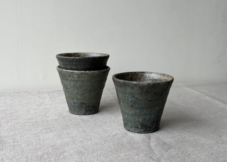 呉須灰釉　フリーカップ＿田鶴濱守人